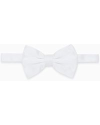 Giorgio Armani - Large, Pure Silk Knotted Bow Tie - Lyst