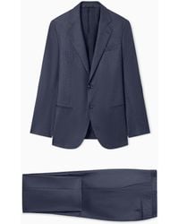 Giorgio Armani - Soho Line Denim-Look Wool Single-Breasted Suit - Lyst