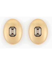 Giorgio Armani - Metal Earrings With Swarovski Crystal - Lyst