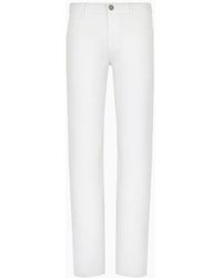 Giorgio Armani - Regular-fit Five-pocket Trousers In Stretch Cotton - Lyst