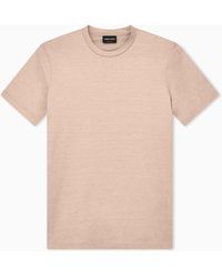 Giorgio Armani - Plain-Knit Jersey T-Shirt - Lyst