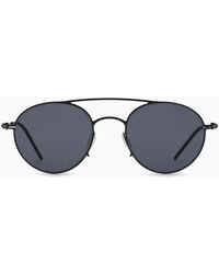 Giorgio Armani - Round Sunglasses - Lyst