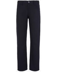 Giorgio Armani - 5-pocket, Regular-fit Trousers In Linen And Cotton - Lyst