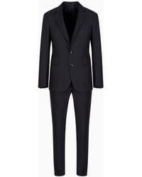 Giorgio Armani - Soho Line Single-breasted Suit In Wool And Cashmere - Lyst