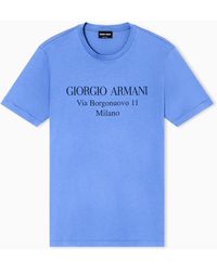 Giorgio Armani - T-Shirt Girocollo Borgonuovo 11 - Lyst