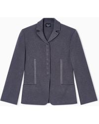 Giorgio Armani - Single-Breasted Short Jacket - Lyst