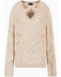 Giorgio Armani - Maglia Con Scollo A V - Lyst