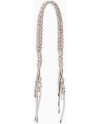 Giorgio Armani - Rope And Leather Shoulder Strap With An Interwoven Motif - Lyst