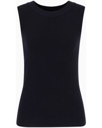 Giorgio Armani - Top En Tissu Ottoman - Lyst