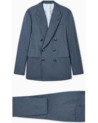 Giorgio Armani - Napoli Line Double-Breasted Suit - Lyst
