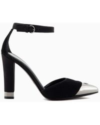 Giorgio Armani - Pleated Silk D'orsay Court Shoes - Lyst