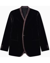 Giorgio Armani - Blazer Giorgio's Smoking Upton Regular Viscose Velvet - Lyst