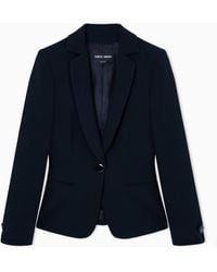 Giorgio Armani - Mulberry Silk Single-Breasted Jacket - Lyst