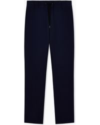 Giorgio Armani - Pleated Cupro Trousers With Drawstring Waist - Lyst