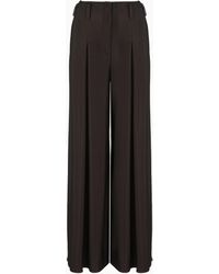 Giorgio Armani - Asv Wide Trousers With Pleats - Lyst