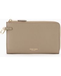 Giorgio Armani - Pebbled Leather Wallet With Wraparound Zip - Lyst