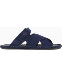 Giorgio Armani - Suede Sandals - Lyst