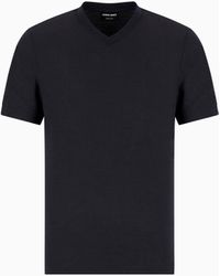 Giorgio Armani - Pure Virgin-Wool Piqué T-Shirt - Lyst