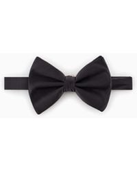 Giorgio Armani - Large, Pure Silk Knotted Bow Tie - Lyst