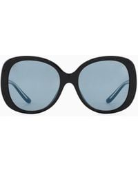 Giorgio Armani - Gafas De Sol Redondas Para Mujer - Lyst