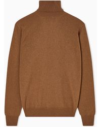 Giorgio Armani - Vicuña Wool Mock-Neck Jumper - Lyst