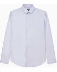 Giorgio Armani - Cotton Twill Shirt - Lyst