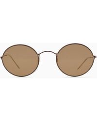 Giorgio Armani - Oval Sunglasses - Lyst
