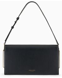 Giorgio Armani - Polished Leather Baguette Bag - Lyst