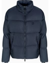 Giorgio Armani - Bomber Jacket With Goose-Down Padding - Lyst