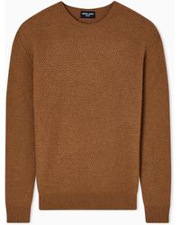 Giorgio Armani - Vicuña Wool Crew-Neck Jumper - Lyst