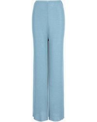 Giorgio Armani - Viscose-Blend Knit Trousers - Lyst