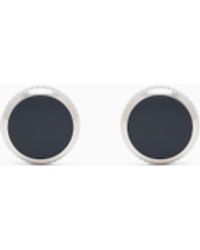 Giorgio Armani - Sterling Cufflinks With Enamel Detail - Lyst