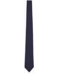 Giorgio Armani - Pure Silk Tie With Micro Polka-Dot Jacquard - Lyst