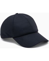 Giorgio Armani - Virgin Wool And Cashmere Baseball Cap - Lyst