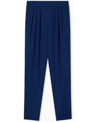 Giorgio Armani - Technical Cady Trousers With Pleats - Lyst