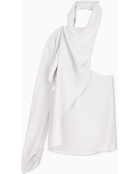 Giorgio Armani - One-Shoulder Shirt - Lyst