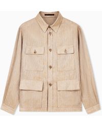 Giorgio Armani - Shirt Jacket With Oversized Fit - Lyst