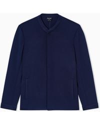 Giorgio Armani - Cashmere Double Jersey Shirt Jacket - Lyst