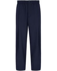 Giorgio Armani - Single-Pleat Lightweight Wool-Canvas Trousers - Lyst