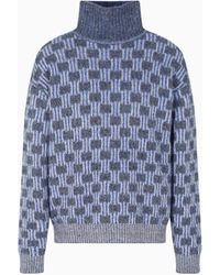 Giorgio Armani - Maglia A Collo Alto - Lyst