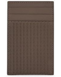 Giorgio Armani - Card Holder In Embossed Leather - Lyst