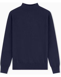 Giorgio Armani - Pure Cashmere Mock-Neck Jumper - Lyst