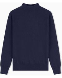 Giorgio Armani - Pure Cashmere Mock-Neck Jumper - Lyst