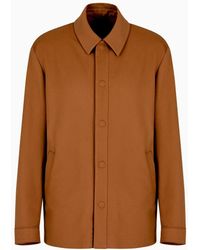 Giorgio Armani - Vicuña Shirt Jacket In Pure Lightweight Vicuña Cloth - Lyst