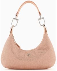 Giorgio Armani - La Prima Satin And Rhinestone Mini Hobo Bag - Lyst
