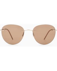 Giorgio Armani - Round Sunglasses - Lyst