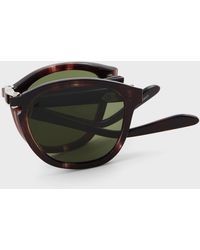Giorgio Armani Men's Square Sunglasses - Green
