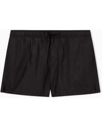 Giorgio Armani - Monogram Swim Trunks - Lyst