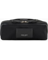 Giorgio Armani - Neceser De Nailon Y Piel - Lyst
