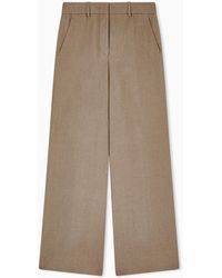 Giorgio Armani - Wide-Legged Linen Trousers - Lyst
